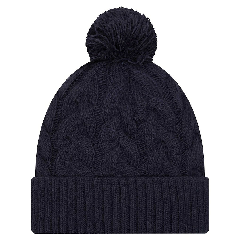 Dallas Cowboys New Era Women's Cable Knit Hat with Pom - Navy sale