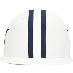 Dallas Cowboys New Era Helmet 9FIFTY Snapback Hat - White discount