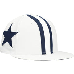 Dallas Cowboys New Era Helmet 9FIFTY Snapback Hat - White discount