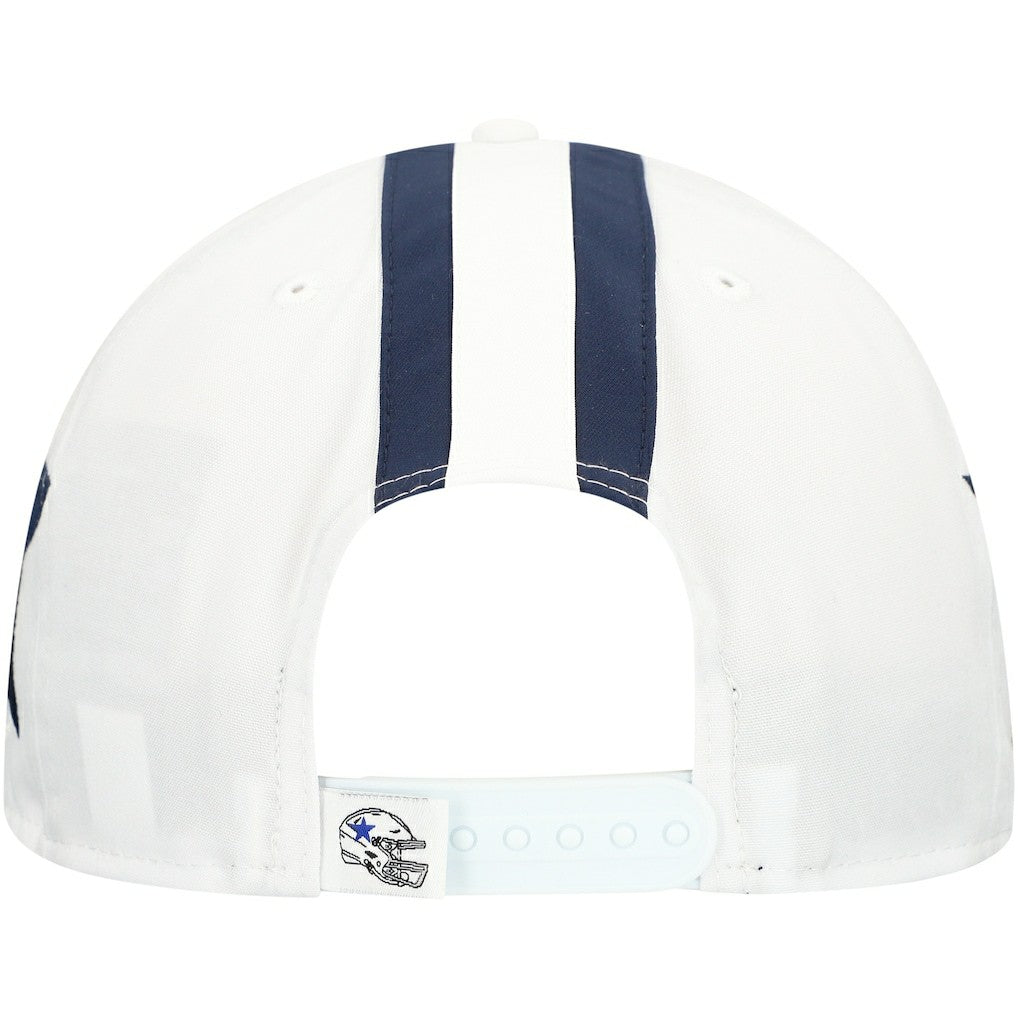 Dallas Cowboys New Era Helmet 9FIFTY Snapback Hat - White discount