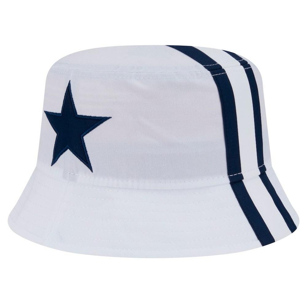 Dallas Cowboys New Era Helmet Bucket Hat - White discount