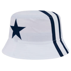 Dallas Cowboys New Era Helmet Bucket Hat - White discount