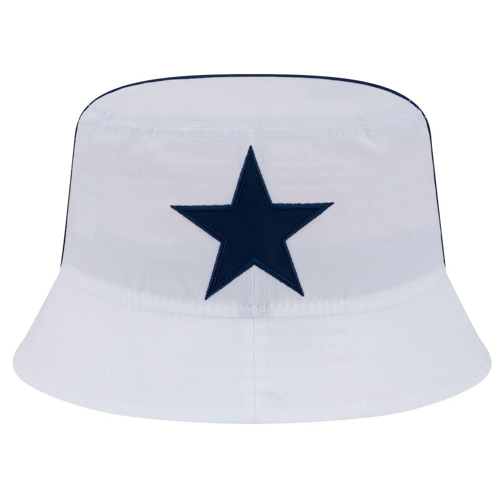 Dallas Cowboys New Era Helmet Bucket Hat - White discount