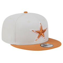 Dallas Cowboys New Era Two-Tone Color Pack 9FIFTY Snapback Hat - Stone/Brown outlet