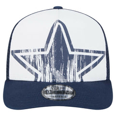 Dallas Cowboys New Era Youth Distressed 9FIFTY A-Frame Snapback Hat - White/Navy sale