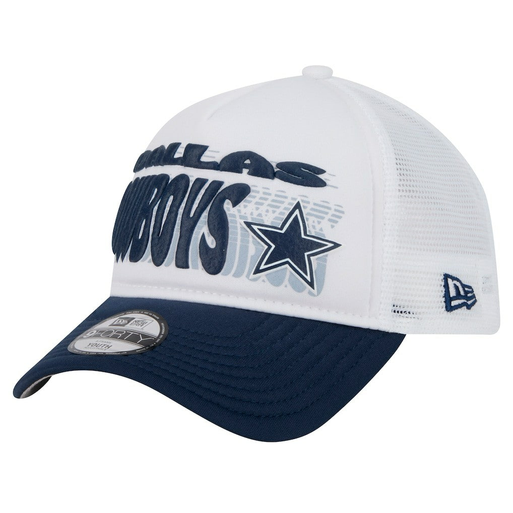 Dallas Cowboys New Era Preschool Team Printed A Frame 9FORTY Adjustable Hat - White outlet