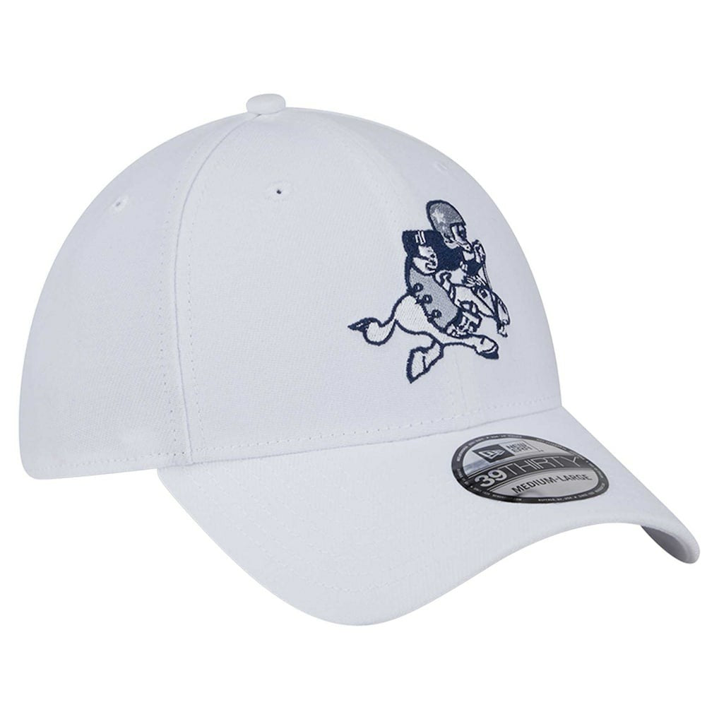 Dallas Cowboys New Era Throwback 39THIRTY Flex Hat - White on sale