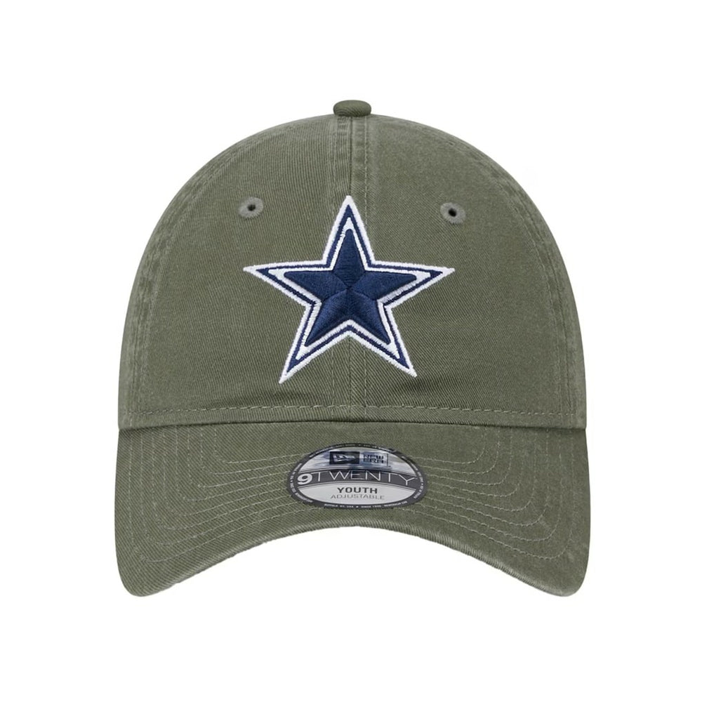 Dallas Cowboys New Era Youth Main 9TWENTY Adjustable Hat - Olive outlet
