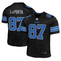 Sam LaPorta Detroit Lions Youth Game Jersey - Black discount