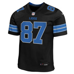 Sam LaPorta Detroit Lions Youth Game Jersey - Black discount