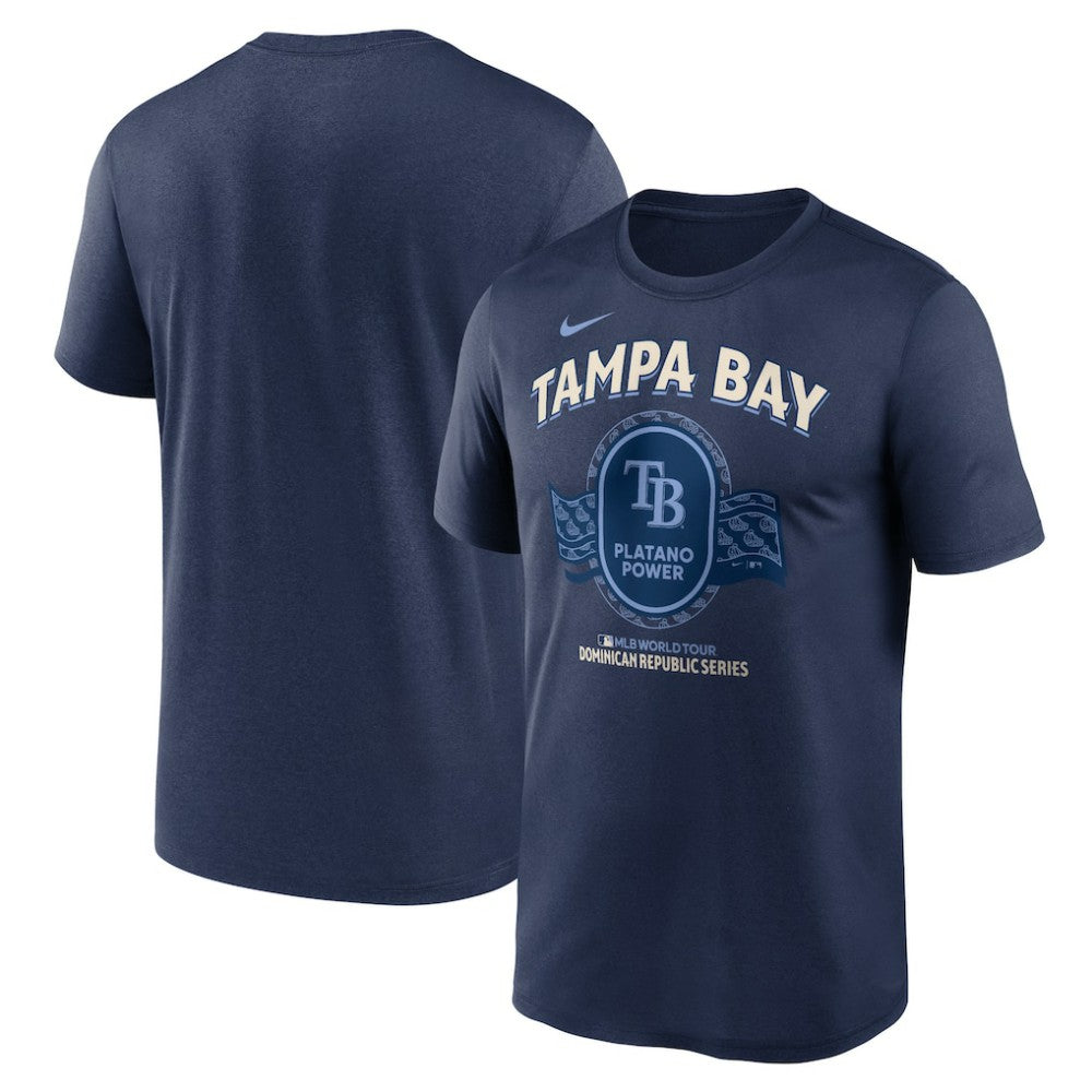 Tampa Bay Rays Dominican Republic Series Legend T-Shirt Navy