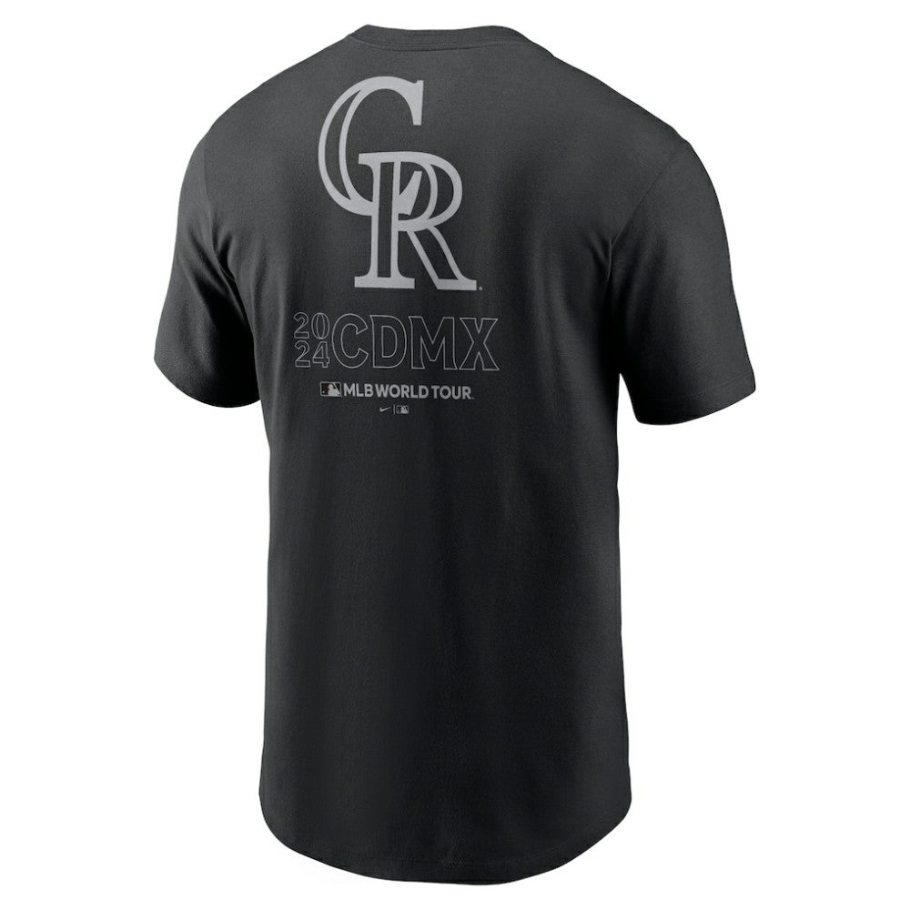 Colorado Rockies 2024 MLB World Tour Mexico City Series T-Shirt Black