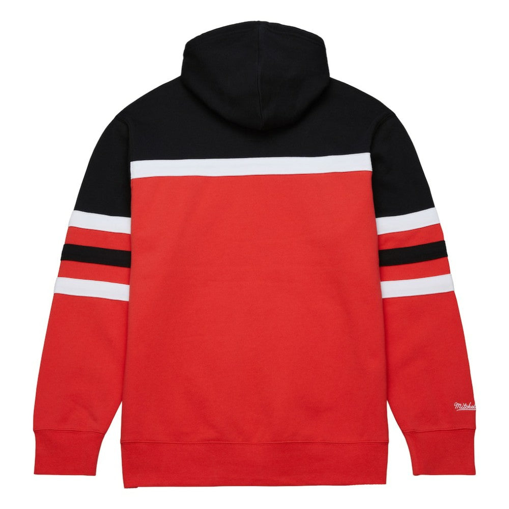 Carolina Hurricanes Mitchell & Ness Head Coach Pullover Hoodie - Red/Black Hoodies