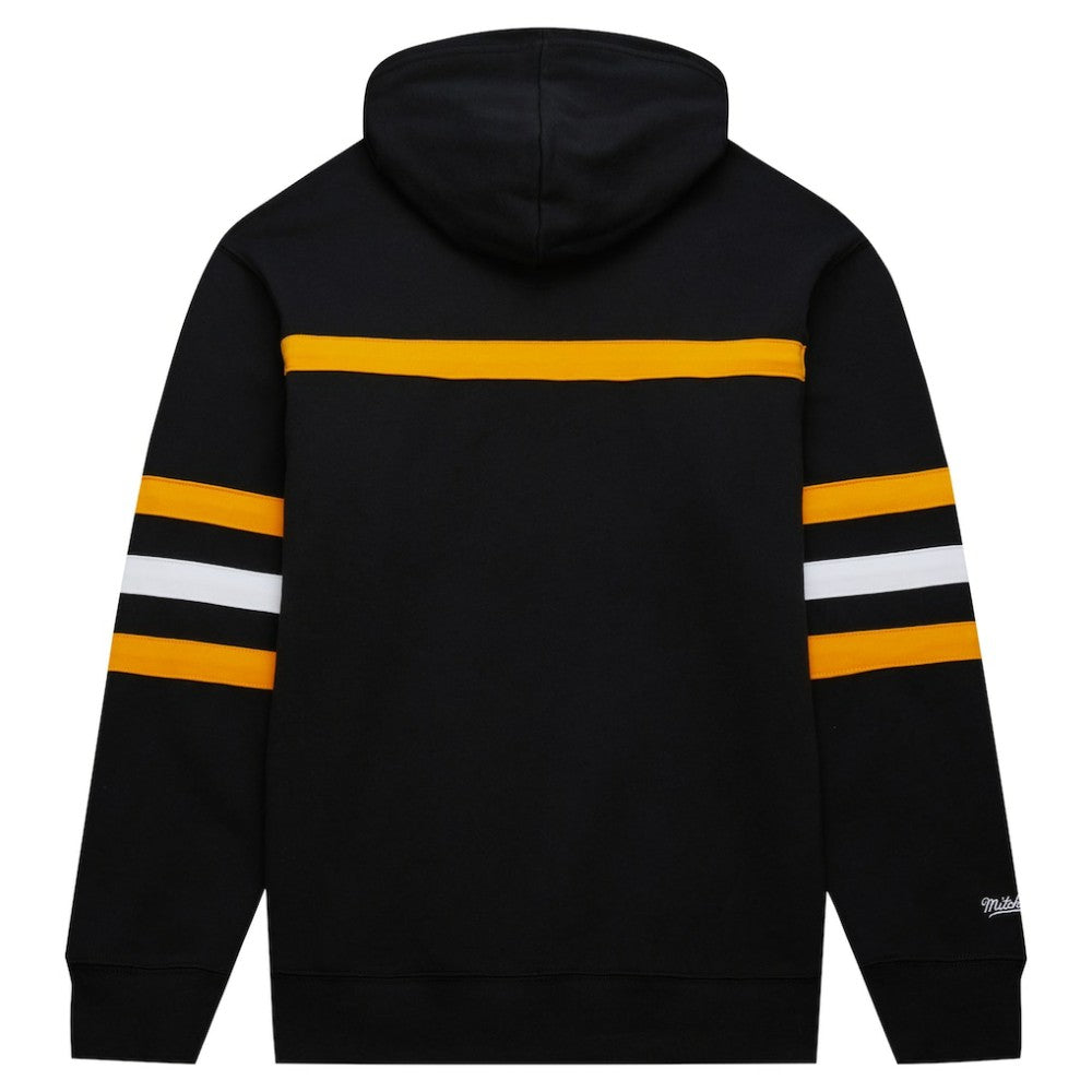 Boston Bruins Mitchell & Ness Head Coach Pullover Hoodie - Black Hoodies