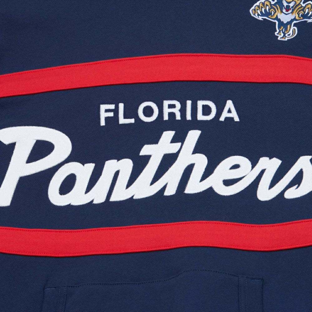 Florida Panthers Mitchell & Ness Head Coach Pullover Hoodie - Navy Hoodies