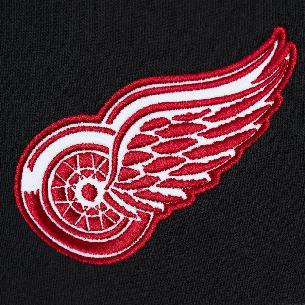 Detroit Red Wings Mitchell & Ness Head Coach Pullover Hoodie - Red/Black Hoodies