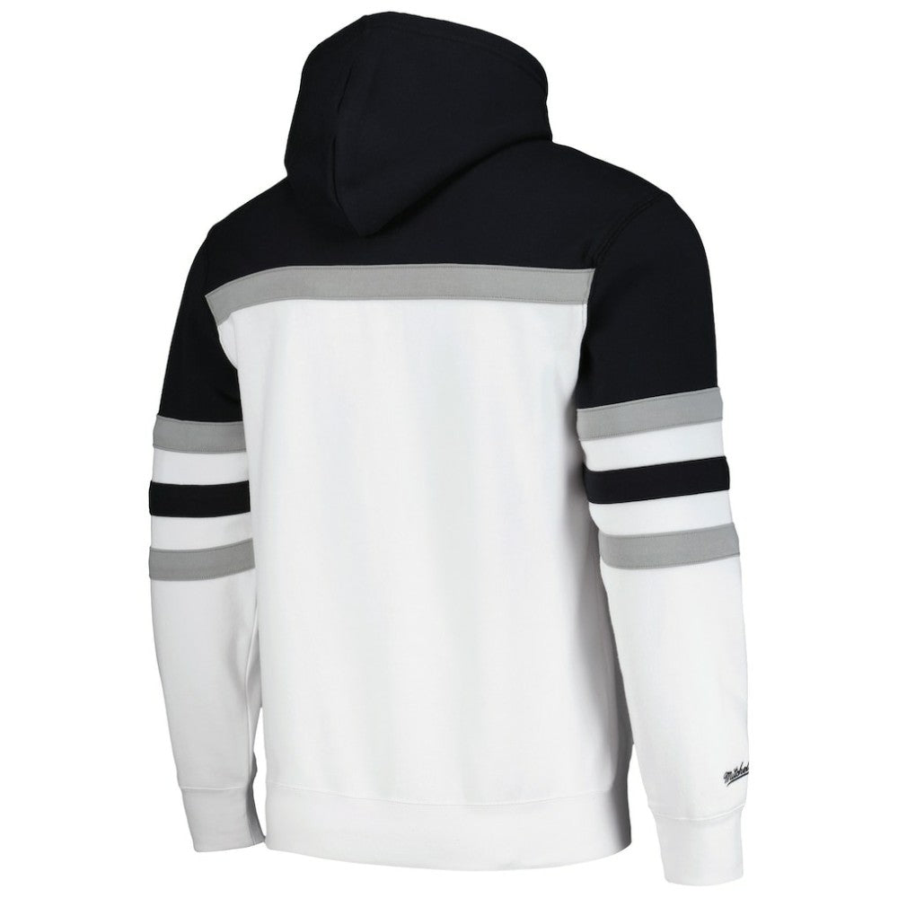 Los Angeles Kings Mitchell & Ness Head Coach Pullover Hoodie - White/Black Hoodies