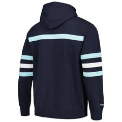 Seattle Kraken Mitchell & Ness Head Coach Pullover Hoodie - Deep Sea Blue Hoodies