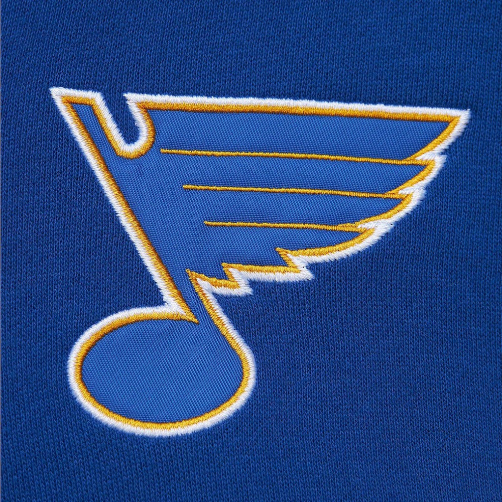 St. Louis Blues Mitchell & Ness Head Coach Pullover Hoodie - White/Blue Hoodies