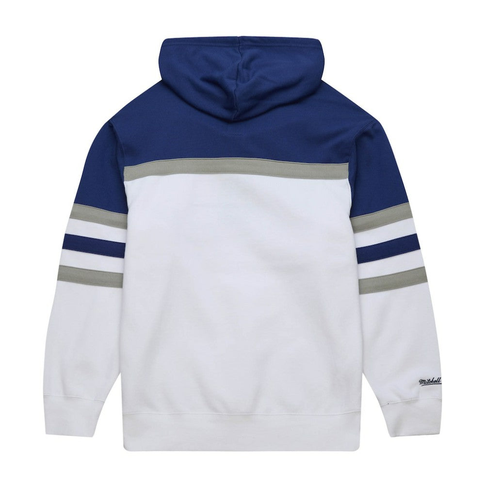 Tampa Bay Lightning Mitchell & Ness Head Coach Pullover Hoodie - White/Blue Hoodies