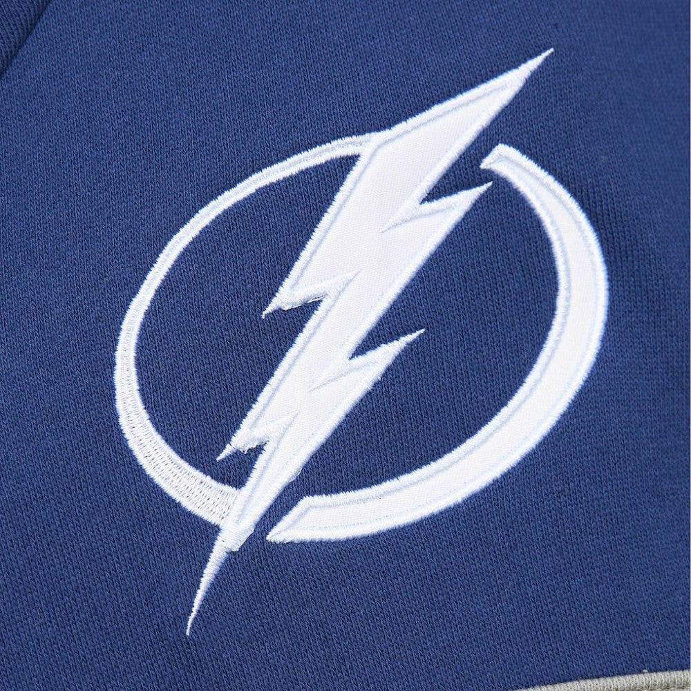 Tampa Bay Lightning Mitchell & Ness Head Coach Pullover Hoodie - White/Blue Hoodies