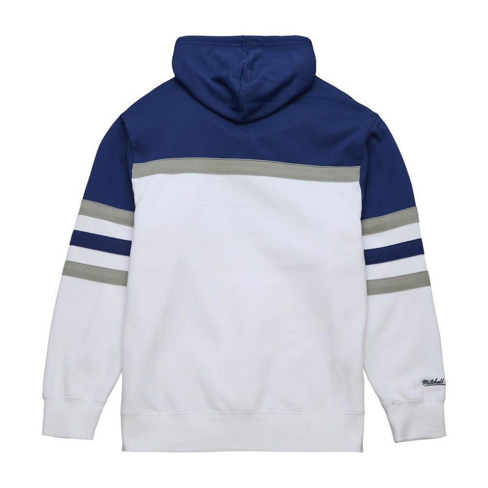 Toronto Maple Leafs Mitchell & Ness Head Coach Pullover Hoodie - White/Blue Hoodies