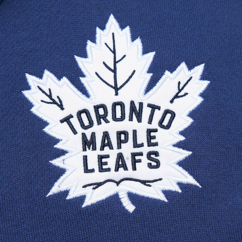 Toronto Maple Leafs Mitchell & Ness Head Coach Pullover Hoodie - White/Blue Hoodies