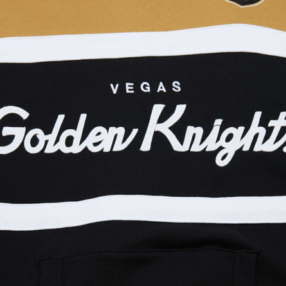 Vegas Golden Knights Mitchell & Ness Head Coach Pullover Hoodie - Black/Gold Hoodies