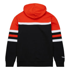 Philadelphia Flyers Mitchell & Ness Head Coach Pullover Hoodie - Black/Orange Hoodies