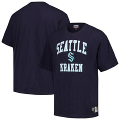 Seattle Kraken Mitchell & Ness Legendary Slub T-Shirt - Deep Sea Blue T-shirts
