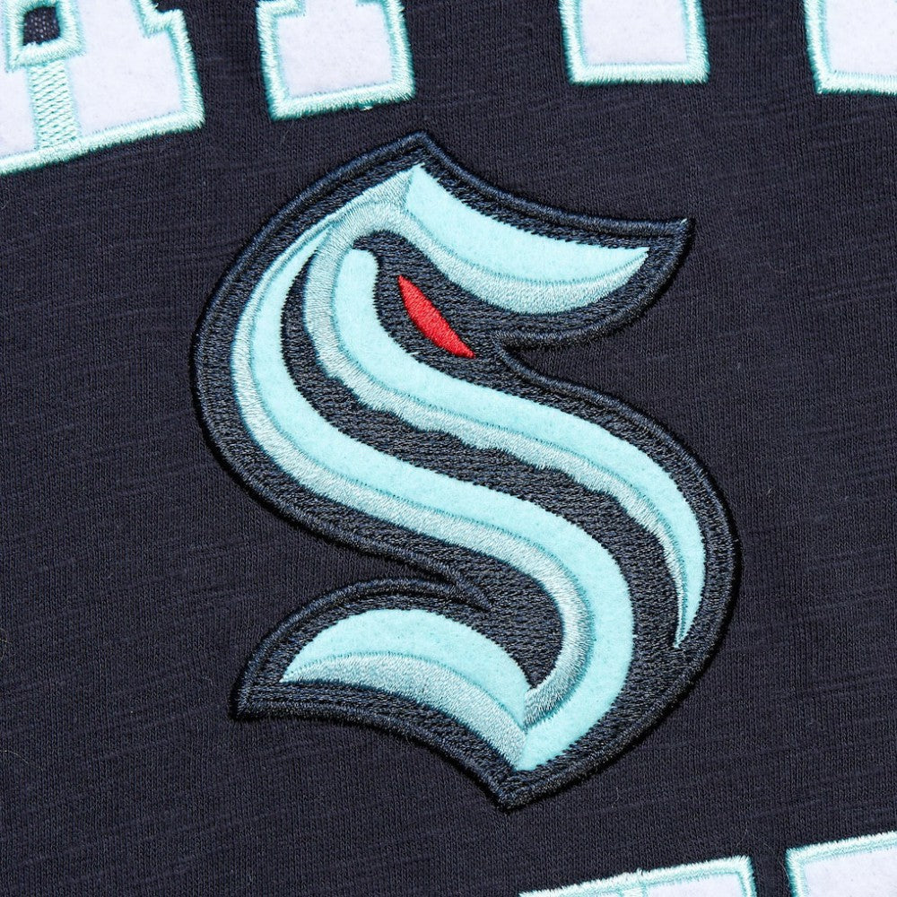 Seattle Kraken Mitchell & Ness Legendary Slub T-Shirt - Deep Sea Blue T-shirts