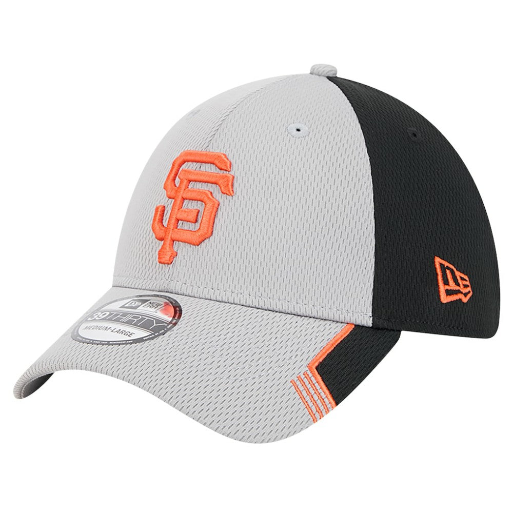 San Francisco Giants Visor Trim 39THIRTY Flex Hat Gray/Black
