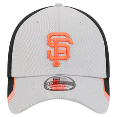 San Francisco Giants Visor Trim 39THIRTY Flex Hat Gray/Black