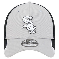 Chicago White Sox Visor Trim 39THIRTY Flex Hat Gray/Black