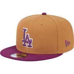 Los Angeles Dodgers Color Pack Two-Tone 9FIFTY Snapback Hat Brown/Purple