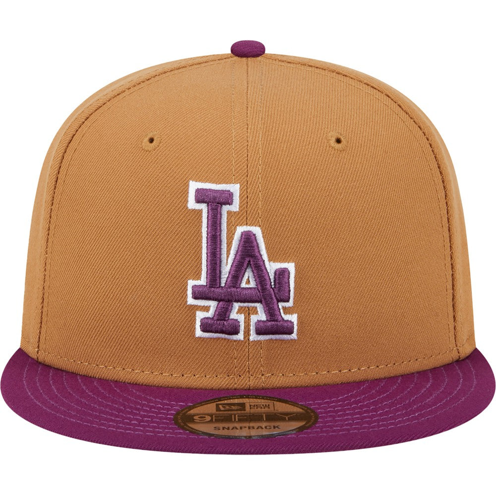 Los Angeles Dodgers Color Pack Two-Tone 9FIFTY Snapback Hat Brown/Purple