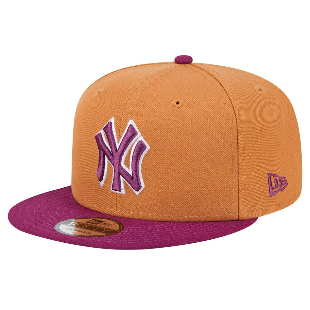 New York Yankees Color Pack Two-Tone 9FIFTY Snapback Hat Brown/Purple