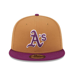 Athletics Color Pack Two-Tone 9FIFTY Snapback Hat Brown/Purple
