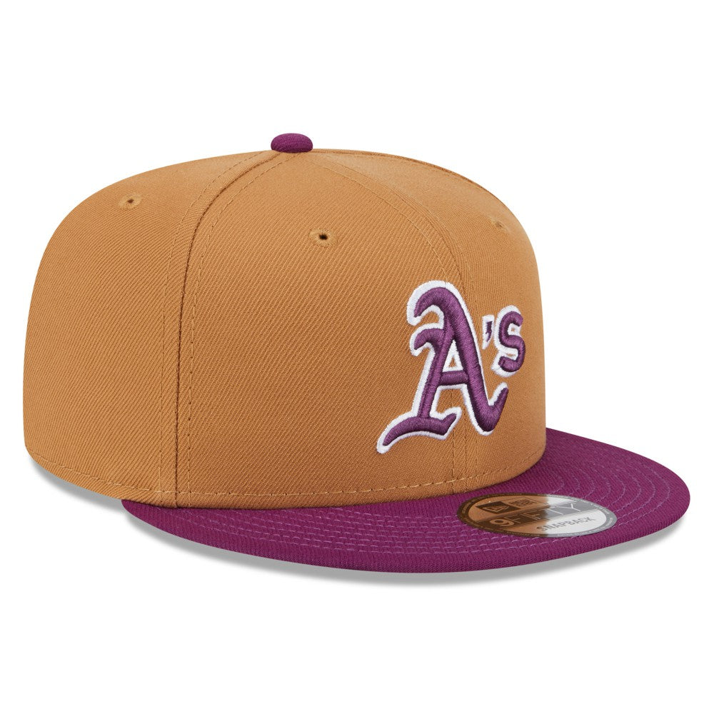 Athletics Color Pack Two-Tone 9FIFTY Snapback Hat Brown/Purple