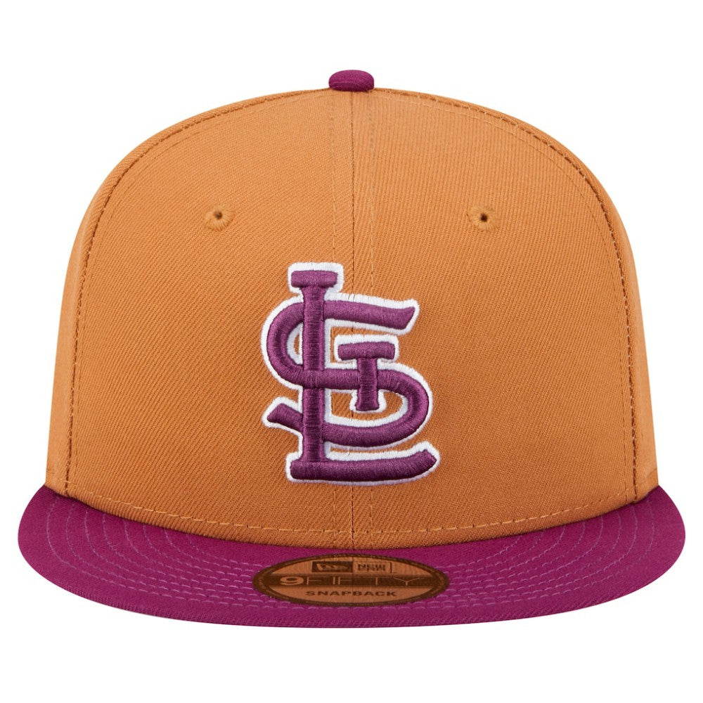 St. Louis Cardinals Color Pack Two-Tone 9FIFTY Snapback Hat Brown/Purple