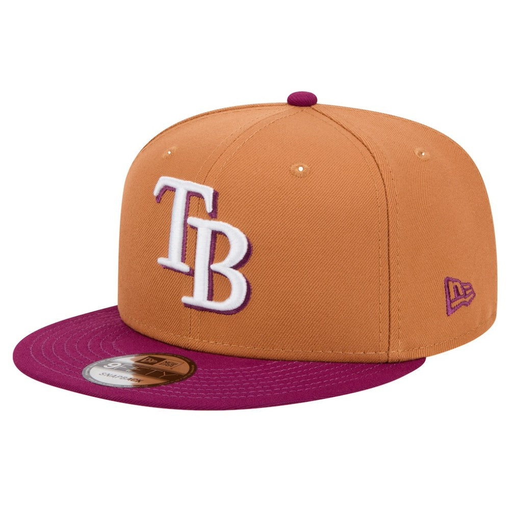 Tampa Bay Rays Color Pack Two-Tone 9FIFTY Snapback Hat Brown/Purple