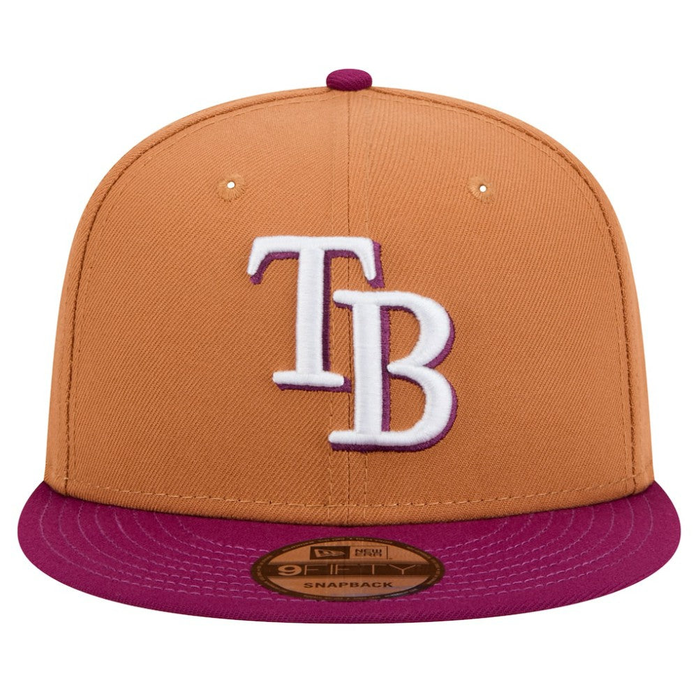 Tampa Bay Rays Color Pack Two-Tone 9FIFTY Snapback Hat Brown/Purple