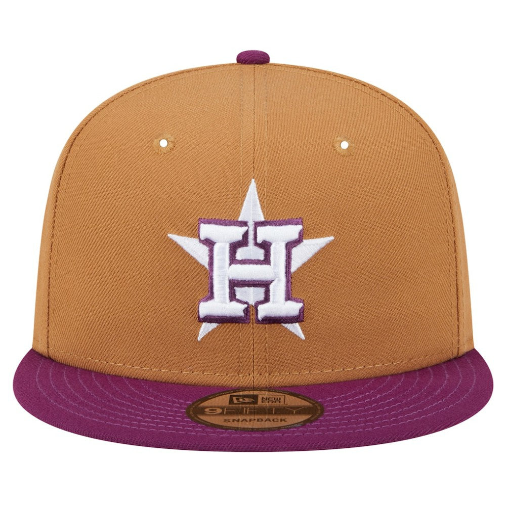 Houston Astros Color Pack Two-Tone 9FIFTY Snapback Hat Brown/Purple