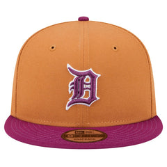 Detroit Tigers Color Pack Two-Tone 9FIFTY Snapback Hat Brown/Purple