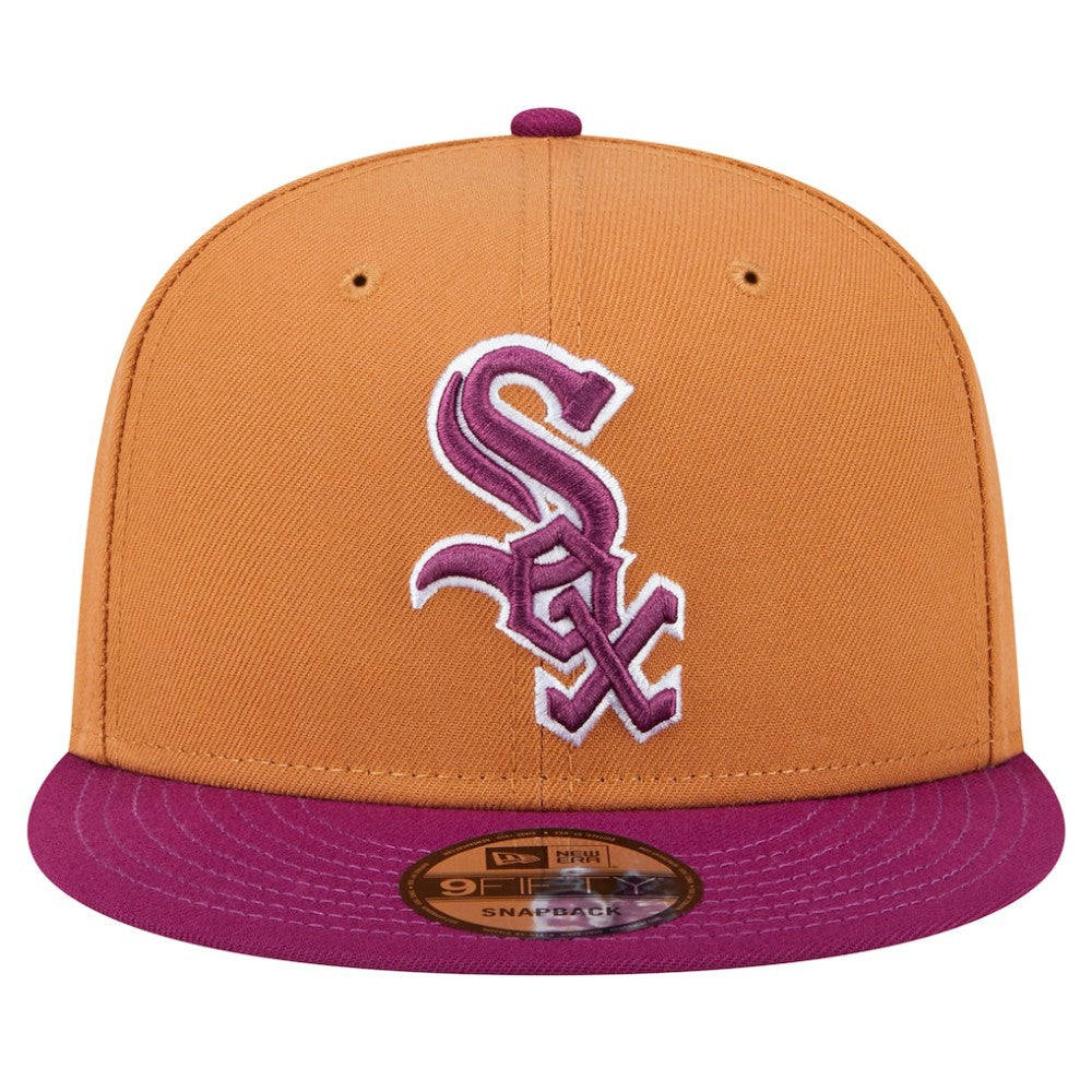 Chicago White Sox Color Pack Two-Tone 9FIFTY Snapback Hat Brown/Purple