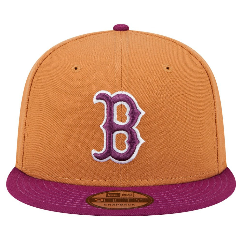 Boston Red Sox Color Pack Two-Tone 9FIFTY Snapback Hat Brown/Purple