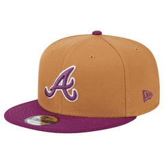 Atlanta Braves Color Pack Two-Tone 9FIFTY Snapback Hat Brown/Purple
