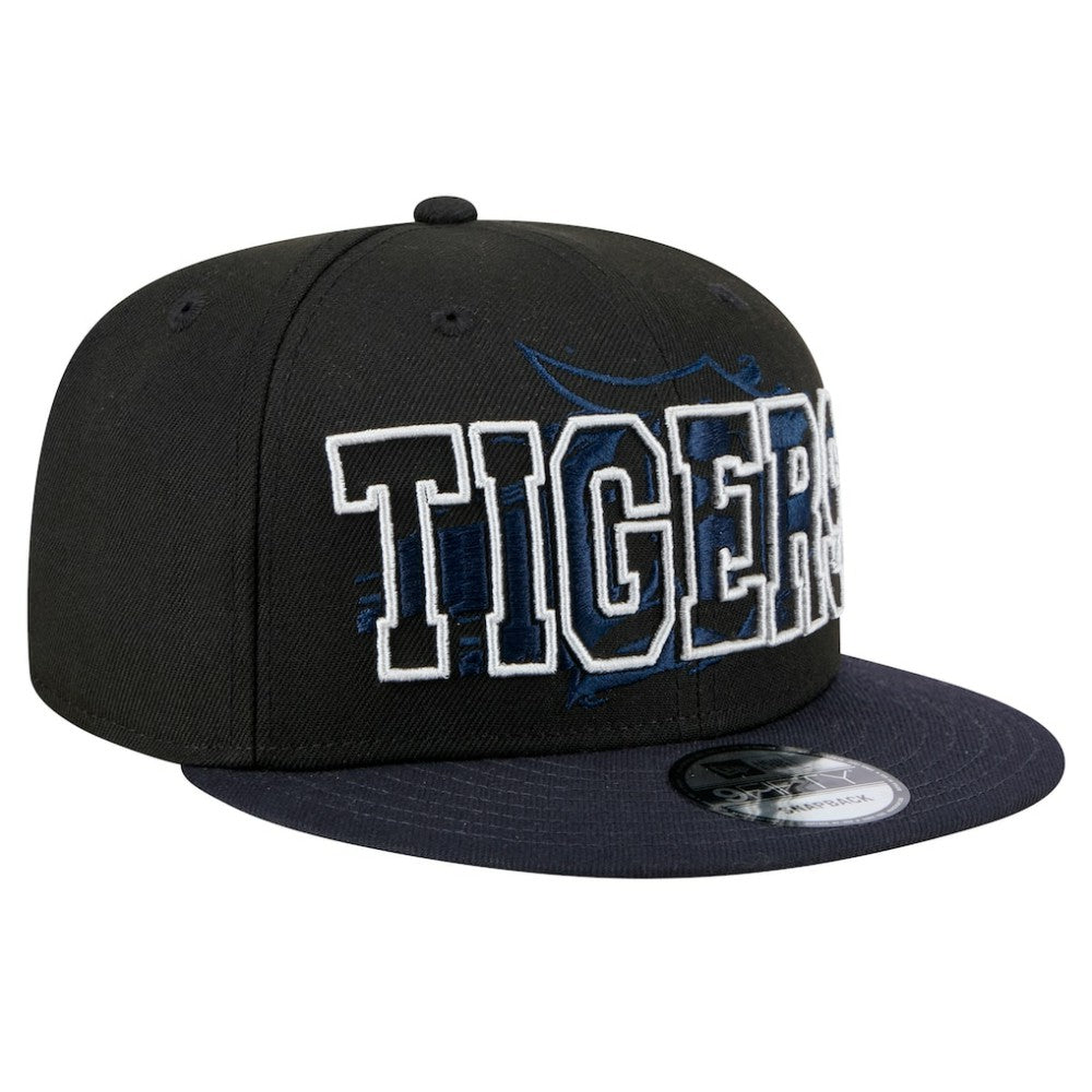 Detroit Tigers Splatter 9FIFTY Snapback Hat Black