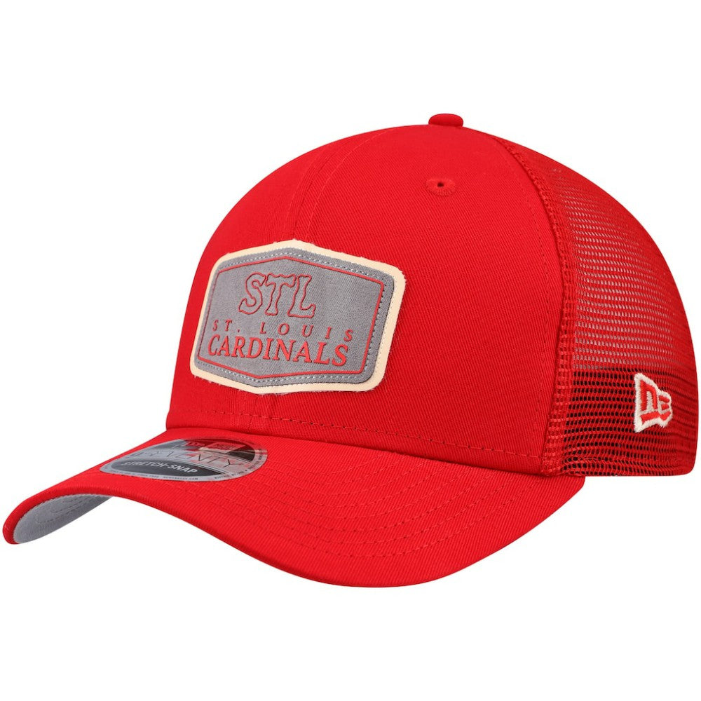 St. Louis Cardinals Labeled 9SEVENTY Stretch-Snap Hat Red