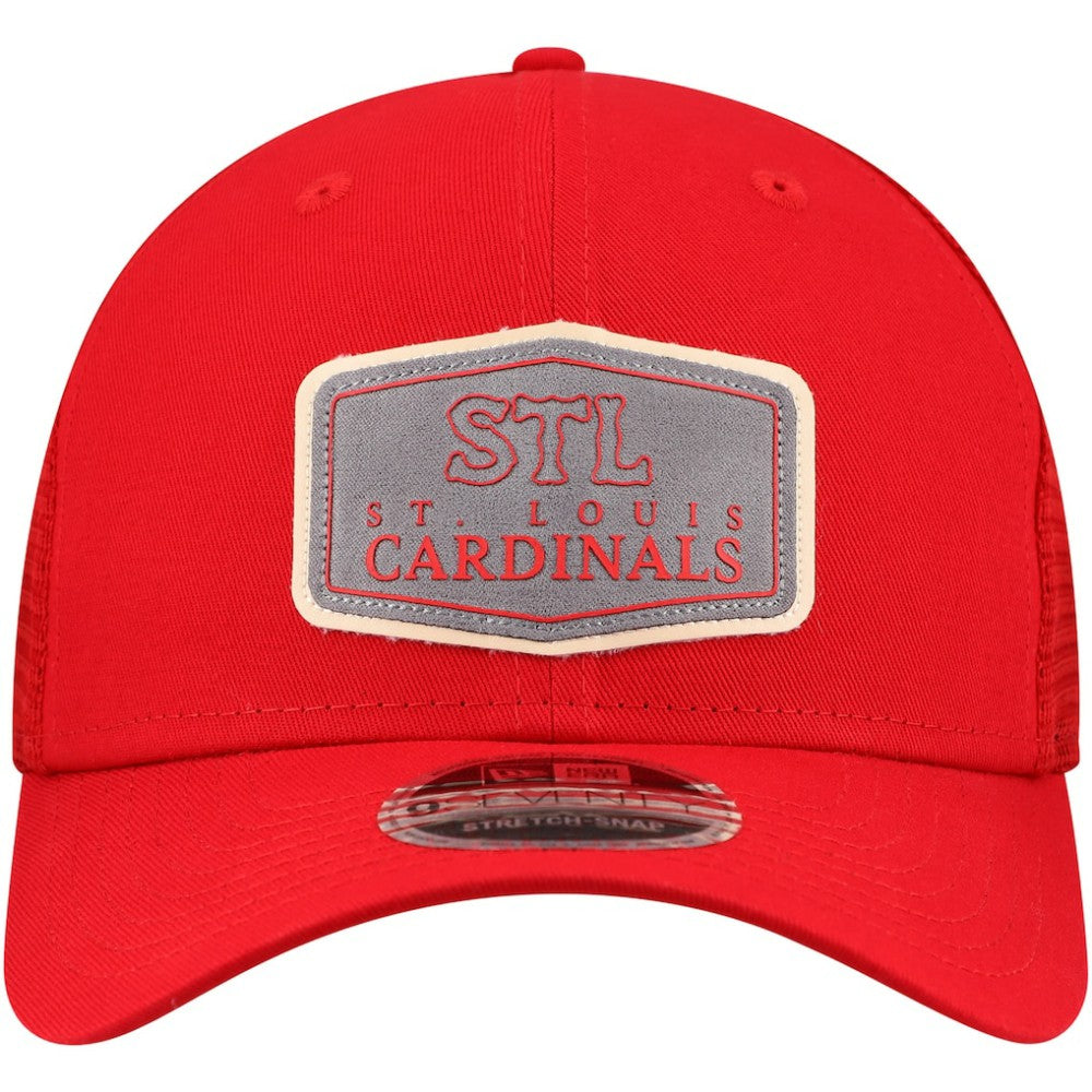 St. Louis Cardinals Labeled 9SEVENTY Stretch-Snap Hat Red